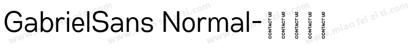 GabrielSans Normal字体转换